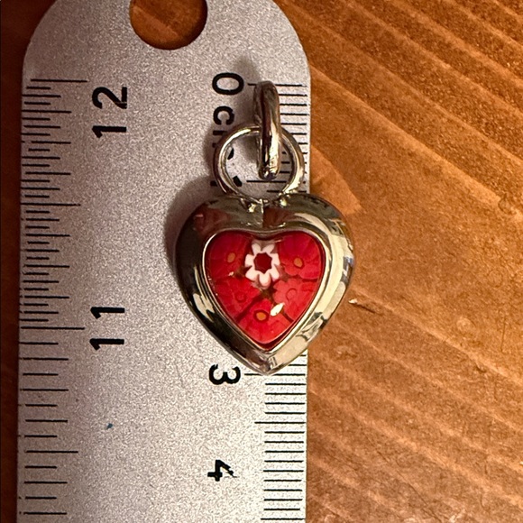 Murano Millefiori Silver Heart pendant by Alan.K - Picture 7 of 7